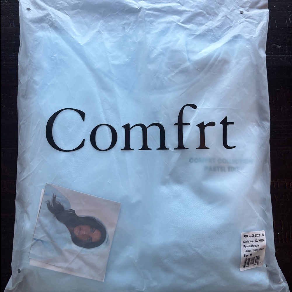 Pastel blue hoody, size medium brand new never opened used